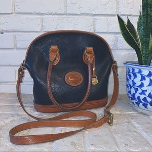 vtg dooney & bourke 🍂 pebble grain domed satchel